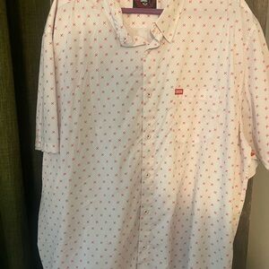 Dixxon White and Red Patterned Shirt